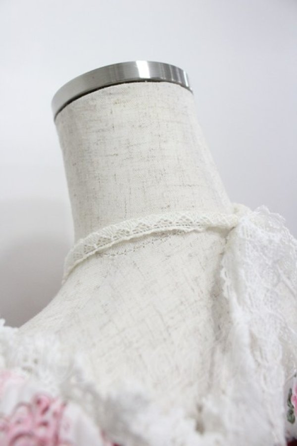 画像3: BABY,THE STARS SHINE BRIGHT / シュガーブーケ〜永遠の乙女の憧れ〜柄シャーリングワンピース  白 I-26-04-03-054-BA-OP-TE-ZI (3)