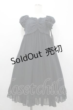 画像: Victorian maiden / レースシフォンドールドレス  黒 I-26-04-03-055-CL-OP-TE-ZI