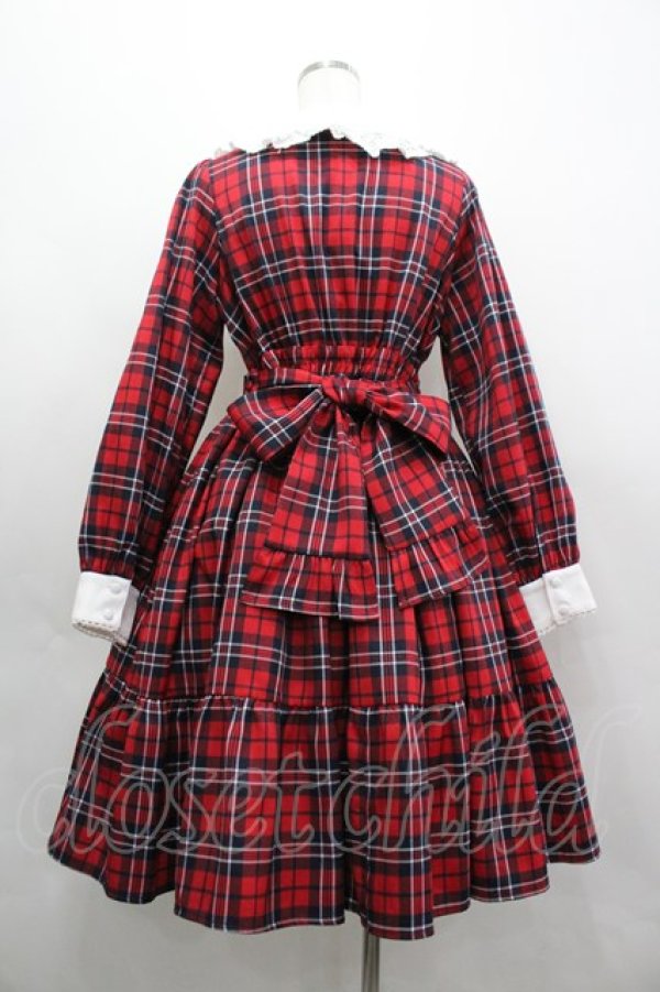 画像2: axes femme kawaii / タータンチェックワンピース M レッド I-26-04-03-058-AX-OP-SA-ZI (2)
