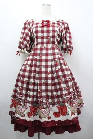 画像: axes femme kawaii / ベリーズピクニックワンピース M レッド I-26-04-03-059-AX-OP-SA-ZI