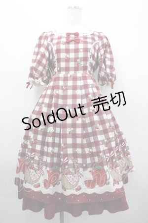 画像: axes femme kawaii / ベリーズピクニックワンピース M レッド I-26-04-03-059-AX-OP-SA-ZI