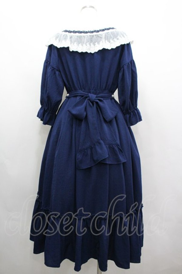 画像2: axes femme kawaii / マリアンヌワンピース M ブルー I-26-04-03-061-AX-OP-SA-ZI (2)