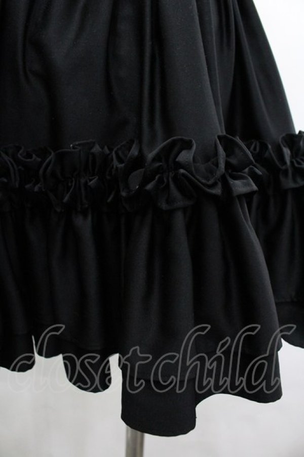 画像3: Na+H / フリルスカート  黒 I-26-04-03-063-PU-SK-SA-ZI (3)