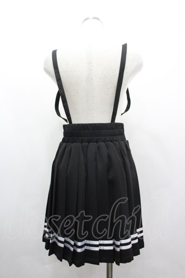 画像2: MA*RS / ラインプリーツスカート  黒 I-26-04-03-067-EL-SK-TE-ZI (2)