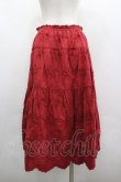 画像2: PINK HOUSE / フラワーレーススカート  赤 I-26-04-03-070-LO-SK-SA-ZI (2)