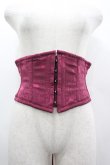 画像1: abilletage / レース柄ミニショートコルセット  濃ピンク I-26-04-03-075-GO-ZA-SA-ZI (1)