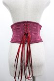 画像2: abilletage / レース柄ミニショートコルセット  濃ピンク I-26-04-03-075-GO-ZA-SA-ZI (2)