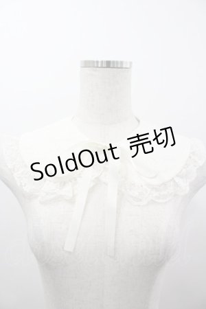 画像: m petit by misako / NINA’Sコラボ レース付け襟  白 I-26-04-03-077-LO-ZA-TE-ZI