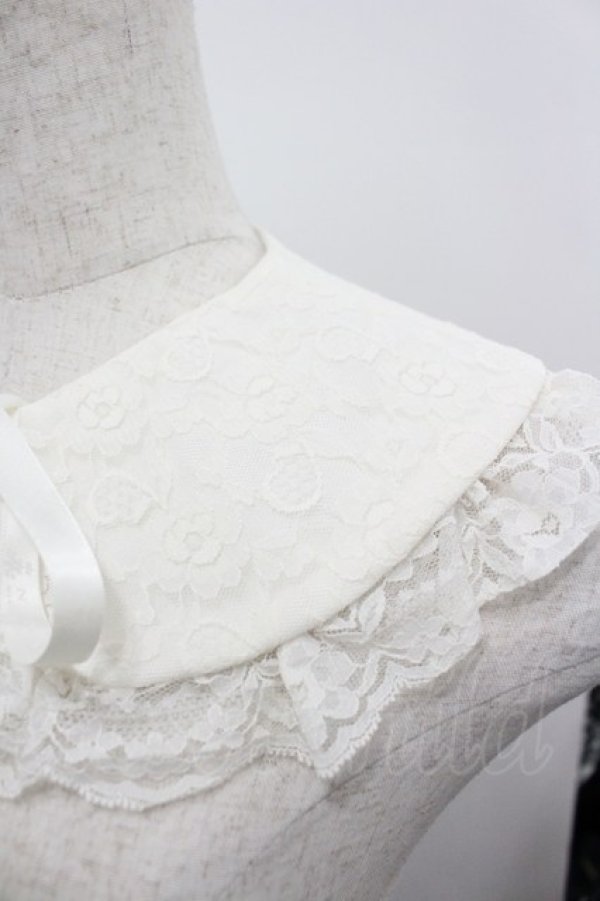 画像3: m petit by misako / NINA’Sコラボ レース付け襟  白 I-26-04-03-077-LO-ZA-TE-ZI (3)
