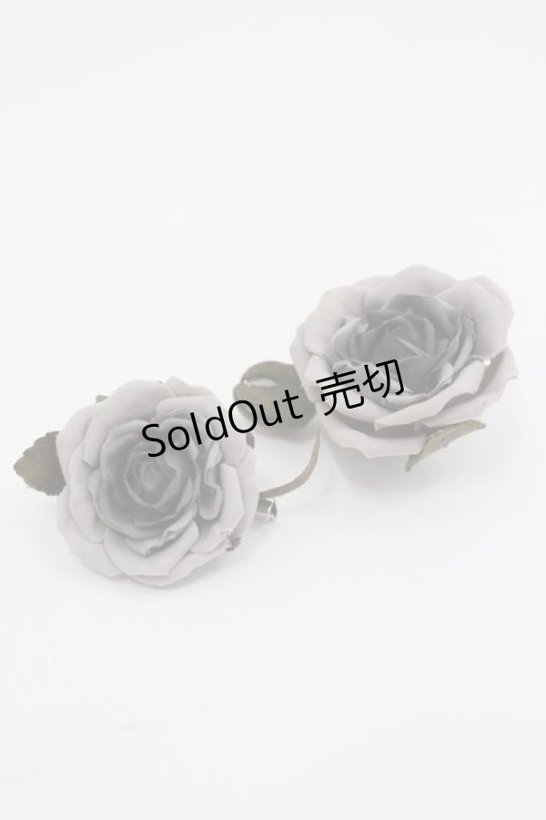 画像1: WONDERFUL WORLD / ローズブローチ  グレー I-26-04-03-080-LO-ZA-SA-ZI (1)