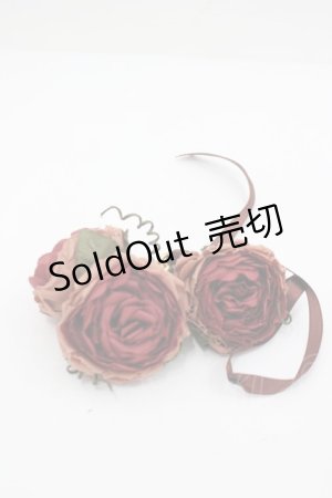 画像: WONDERFUL WORLD / ローズブレスレット  ボルドー I-26-04-03-083-LO-ZA-SA-ZI