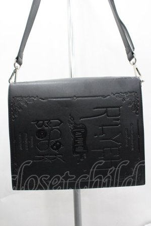 画像: Frogic Studio / BOOK型ショルダーバッグ  黒 I-26-04-03-084-LO-BG-SA-ZI