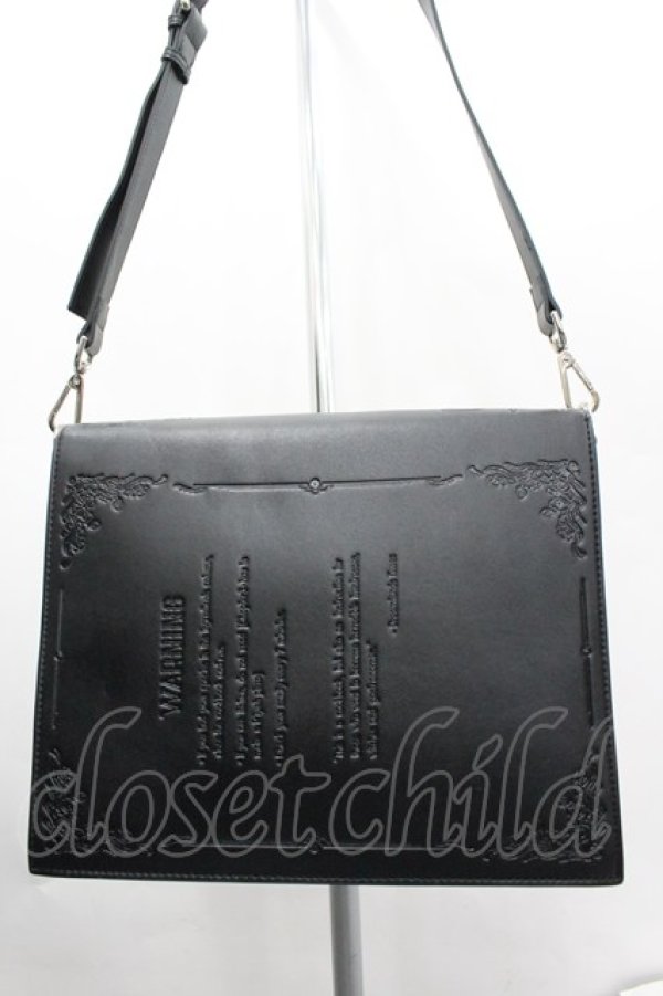 画像2: Frogic Studio / BOOK型ショルダーバッグ  黒 I-26-04-03-084-LO-BG-SA-ZI (2)