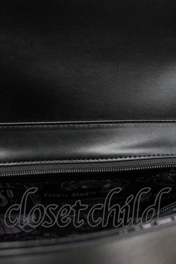 画像4: Frogic Studio / BOOK型ショルダーバッグ  黒 I-26-04-03-084-LO-BG-SA-ZI (4)