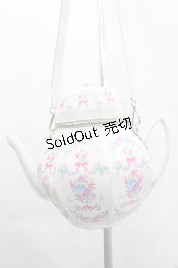 画像1: LOLITA / ティーポットショルダーバッグ  白 I-26-04-03-085-LO-BG-TE-ZI (1)