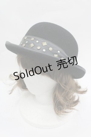 画像: Na+H / ボーラーハット  黒 I-26-04-03-092-PU-AC-SA-ZI