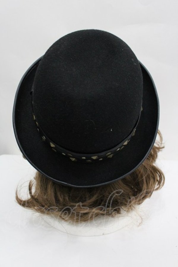 画像3: Na+H / ボーラーハット  黒 I-26-04-03-092-PU-AC-SA-ZI (3)