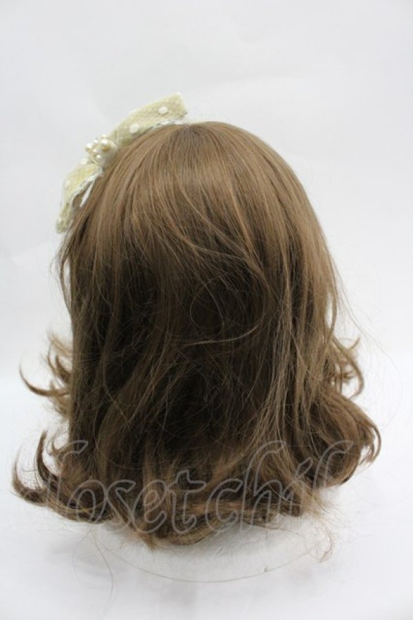 画像3: Emily Temple cute / ベルベットリボンカチューシャ  ベージュ I-26-04-03-094-ET-AC-SA-ZI (3)