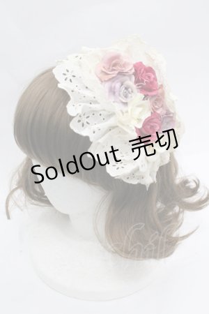 画像: corgi-corgi / レースヘッドドレス風カチューシャ  アイボリー I-26-04-03-095-GO-AC-SA-ZI