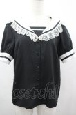 画像1: MA*RS / レースセーラーブラウス  黒×白 I-26-04-03-011-EL-BL-TE-ZI (1)