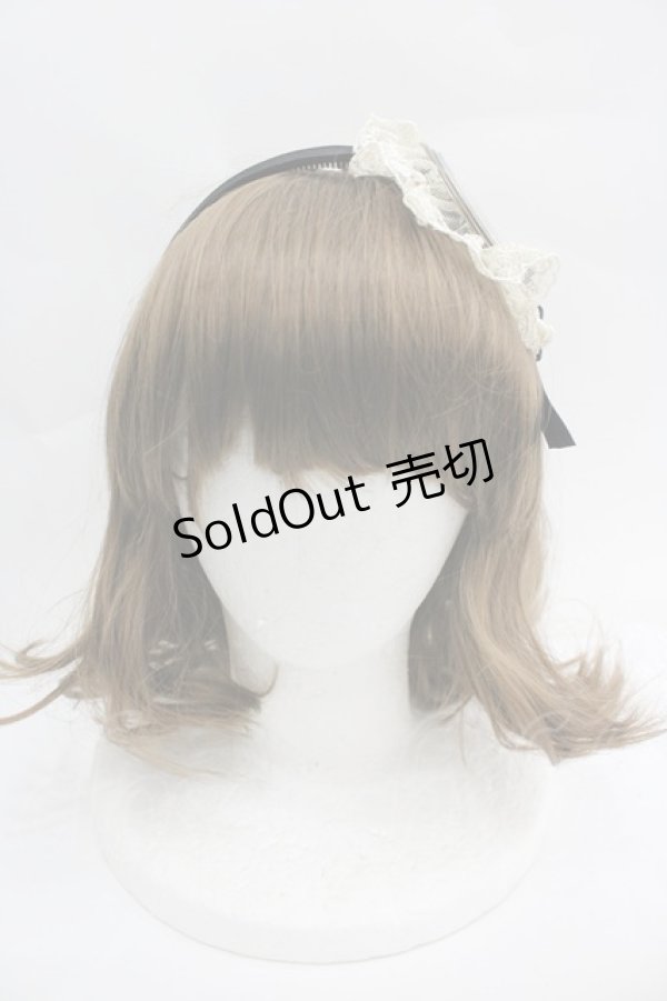 画像2: Innocent World / 金子國義アリス(第二弾)リボンカチューシャ  ブラック I-26-04-03-104-IW-AC-SA-ZI (2)