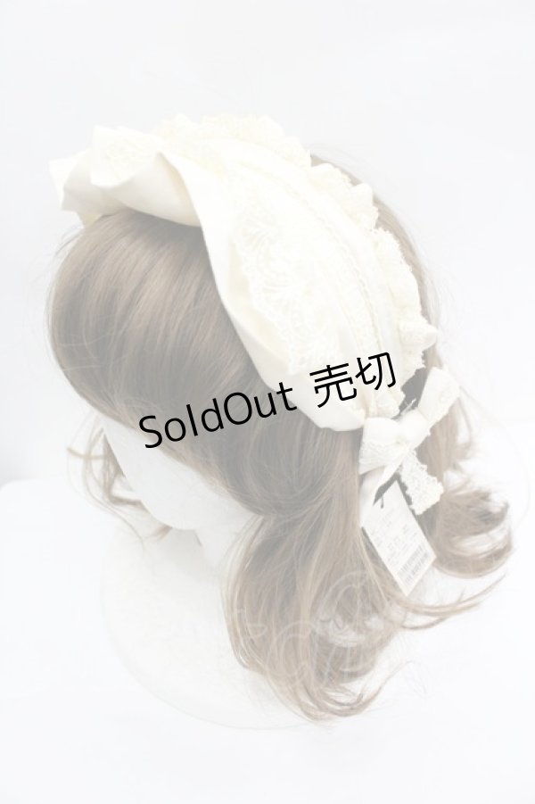 画像1: Innocent World / はしごレースフリルカチューシャ  アイボリー I-26-04-03-106-IW-AC-SA-ZI (1)