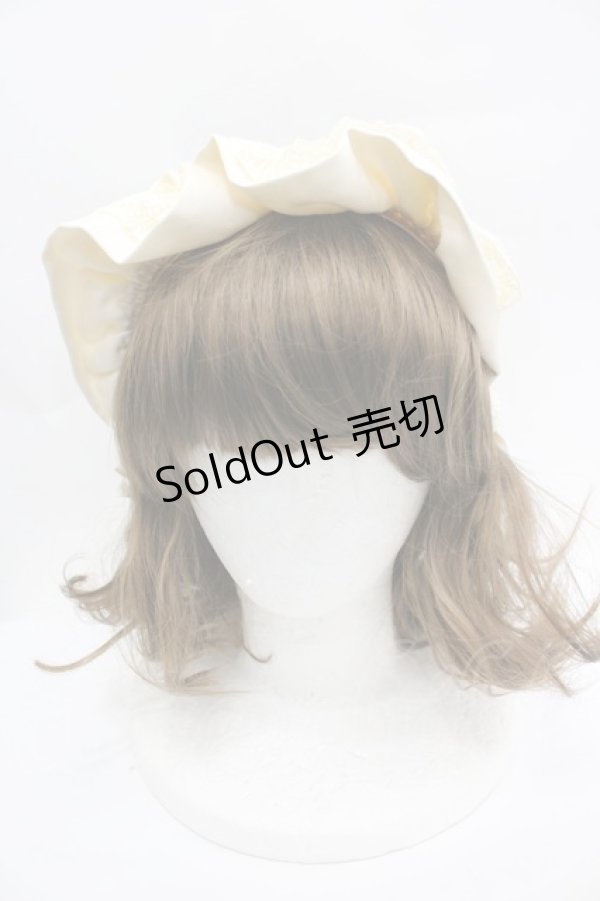 画像2: Innocent World / はしごレースフリルカチューシャ  アイボリー I-26-04-03-106-IW-AC-SA-ZI (2)