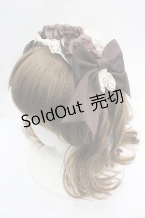 画像: Innocent World / ローズリボンオーバルカチューシャ  ブラウン I-26-04-03-107-IW-AC-SA-ZI