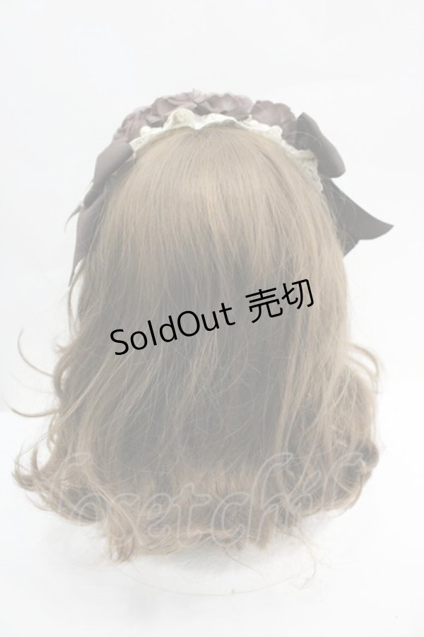 画像3: Innocent World / ローズリボンオーバルカチューシャ  ブラウン I-26-04-03-107-IW-AC-SA-ZI (3)