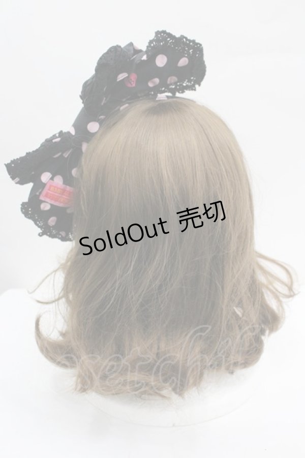 画像3: BABY,THE STARS SHINE BRIGHT / Baby Cafe柄Candyカチューシャ  ブラック×ピンク I-26-04-03-108-BA-AC-SA-ZI (3)