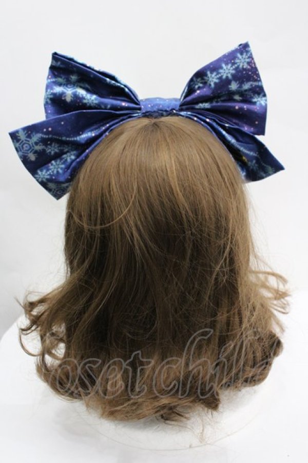 画像2: Royal Princess Alice / Twinkle Snow Crystalカチューシャ  ネイビー I-26-04-03-111-LO-ZA-SA-ZI (2)