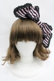 画像2: BABY,THE STARS SHINE BRIGHT / Baby Cafe柄ジェラートカチューシャ  ピンク×ブラック I-26-04-03-112-BA-AC-SA-ZI (2)