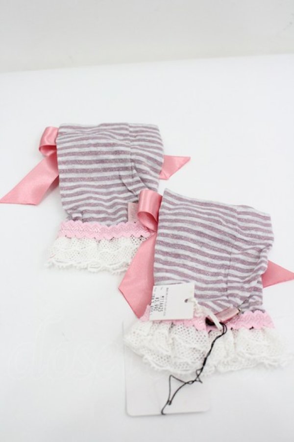 画像2: MILK / ストライプグローブ  ピンク I-26-04-03-121-ML-ZA-SA-ZI (2)