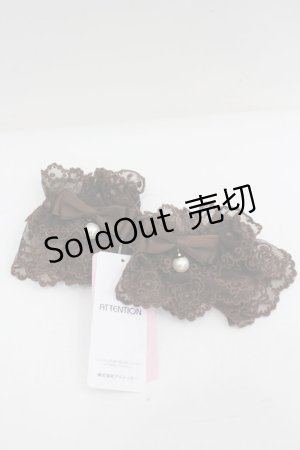 画像: axes femme kawaii / クマ刺繍お袖留め  茶 I-26-04-03-123-AX-ZA-SA-ZI