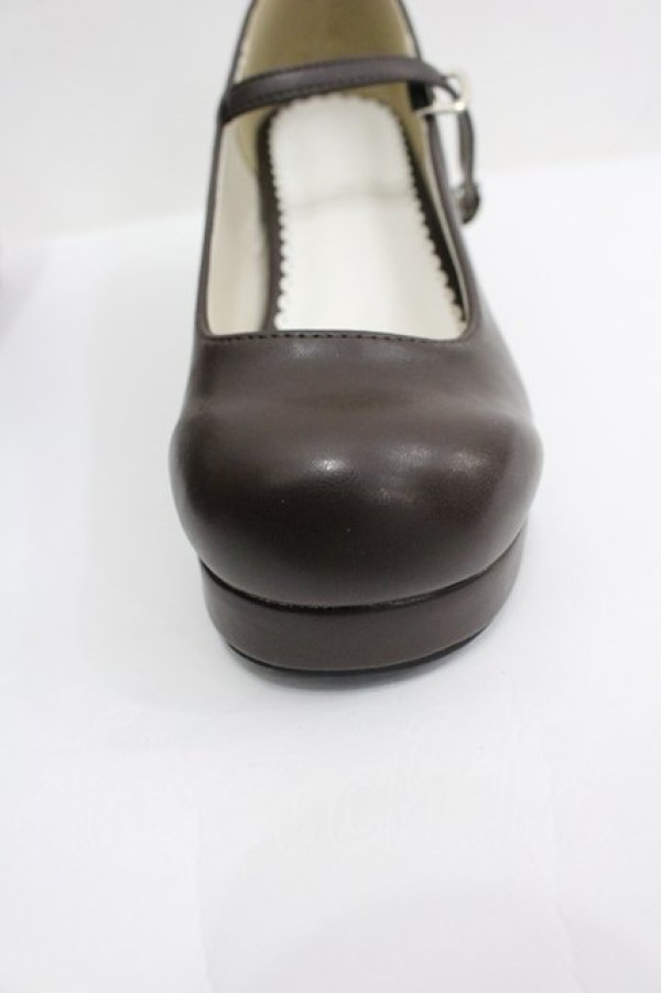 画像4: DearMyLove / マカロンヒールシューズ 23.5CM ブラウン I-26-04-03-124-EL-SH-SA-ZI (4)