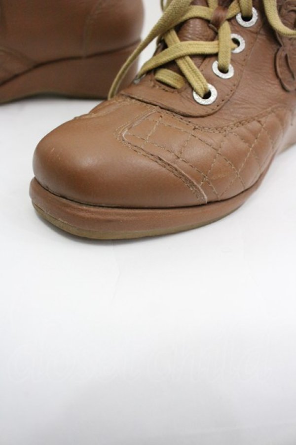 画像4: INGEBORG / カメリア編み上げブーツ  ブラウン I-26-04-03-125-LO-SH-SA-ZI (4)