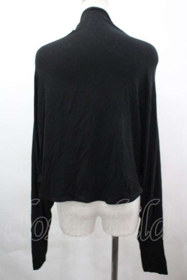 画像2: Na+H / 2連ベルトカーディガン  黒 I-26-04-03-017-PU-TO-SA-ZI (2)