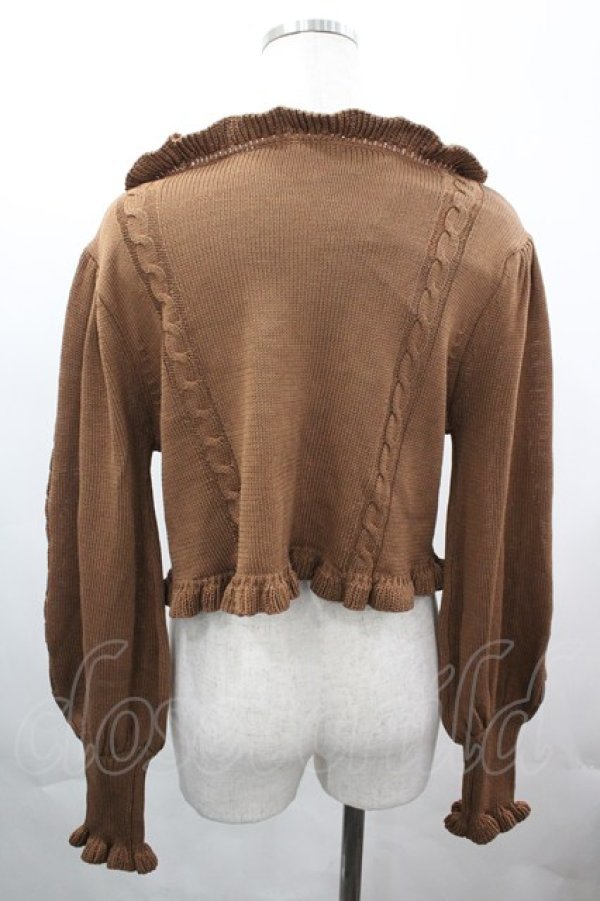 画像2: Eri Aino's collaboration / TT*AINバラシシュウカーディガン L 中茶 I-26-04-03-023-PU-TO-SA-ZI (2)