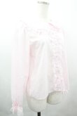 画像4: majoretty / 襟はしごリボンレースブラウス L ピンク I-26-04-03-003-GO-BL-SA-ZI (4)