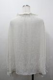 画像2: Jane Marple Dans Le Salon / Dry georgette frill-trim blouse M オフ I-26-04-06-004-JM-BL-TE-ZI (2)