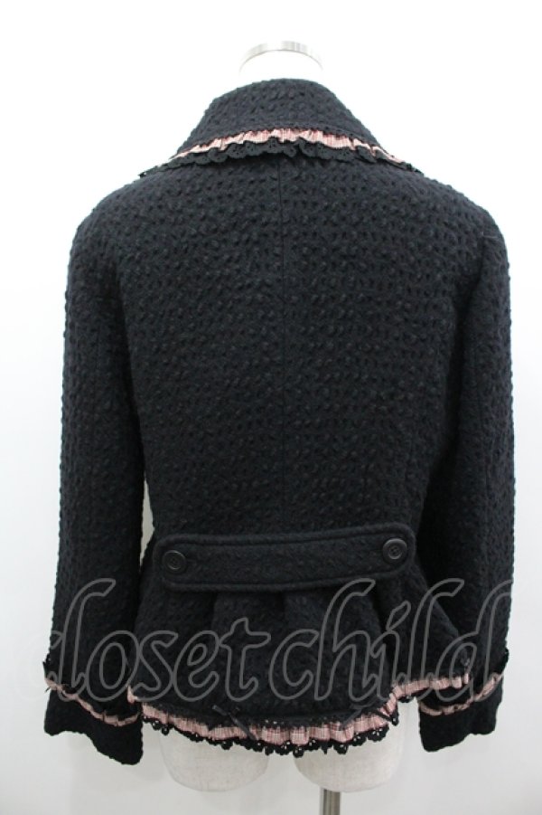 画像4: PINK HOUSE / ベリーツィードジャケット  黒Ｘゴールド I-26-04-06-032-LO-JA-SA-ZI (4)