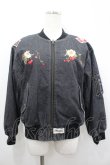 画像1: PINK HOUSE / 雛菊とさくらんぼ刺繍入りリバーシブルブルゾン  黒Ｘデニム I-26-04-06-033-LO-JA-SA-ZI (1)