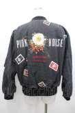 画像3: PINK HOUSE / 雛菊とさくらんぼ刺繍入りリバーシブルブルゾン  黒Ｘデニム I-26-04-06-033-LO-JA-SA-ZI (3)