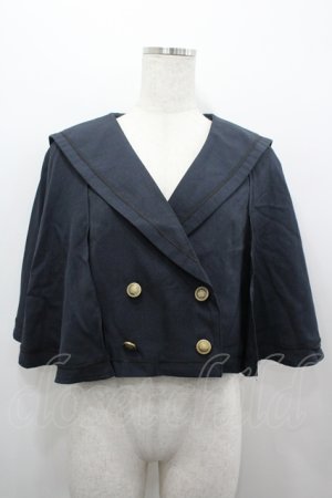 画像: Kurumi Collaboration / マリンアカデミアケープ M 黒 I-26-04-06-035-GO-JA-SA-ZI