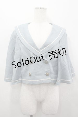 画像: Kurumi Collaboration / マリンアカデミアケープ M ブルー I-26-04-06-036-GO-JA-SA-ZI