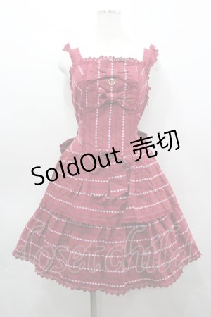 画像: BABY,THE STARS SHINE BRIGHT / トランプレジメンタルジャンパースカート  赤 I-26-04-06-039-BA-OP-SA-ZI