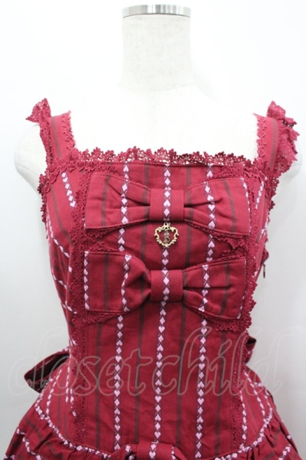 画像2: BABY,THE STARS SHINE BRIGHT / トランプレジメンタルジャンパースカート  赤 I-26-04-06-039-BA-OP-SA-ZI (2)