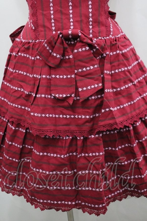 画像3: BABY,THE STARS SHINE BRIGHT / トランプレジメンタルジャンパースカート  赤 I-26-04-06-039-BA-OP-SA-ZI (3)