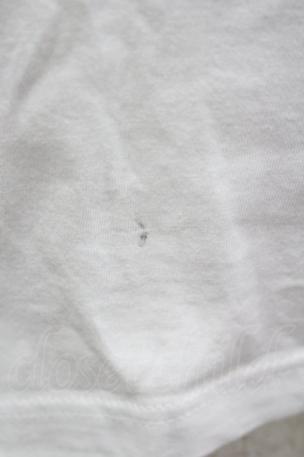 画像2: Jane Marple / Signature Printed T-shirt S 白×ブルー I-26-04-06-005-JM-TO-TE-ZI (2)