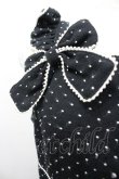画像2: Innocent World / ドットリボンジャンパースカート  黒Ｘ白 I-26-04-06-041-IW-OP-SA-ZI (2)